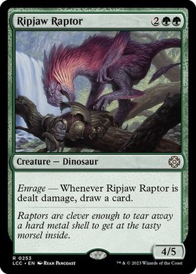 Ripjaw Raptor R Commander: The Lost Caverns of Ixalan Creature Dinosaur 253
