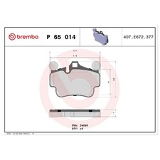 Satz Bremsbeläge Bremsklötze vorne für Porsche Cayman 987 | 24032060