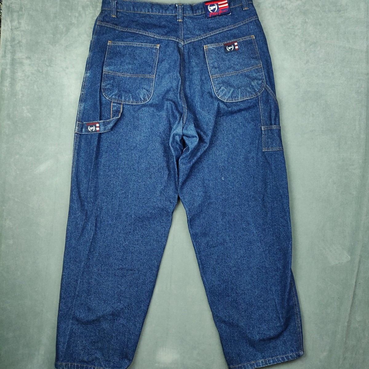 パンツ 90s DUFFER gimmick denim pants Phat Farm Jeans Mens 40x32 Baggy Wide Leg Carpenter Denim Grunge