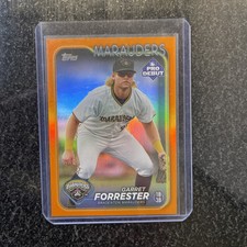 2024 Topps Pro Debut - #PD-198 Garret Forrester (RC) Orange Refractor 15/25