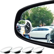 4pcs Blind Spot Mirror, 2-inch Round Wide Angle HD Glass 2" 50mm Frameless