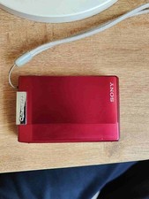 Red Sony CyberShot DSC-T100 Red 8.1MP Digital Zoom Camera 5X Carl Zeiss Tested