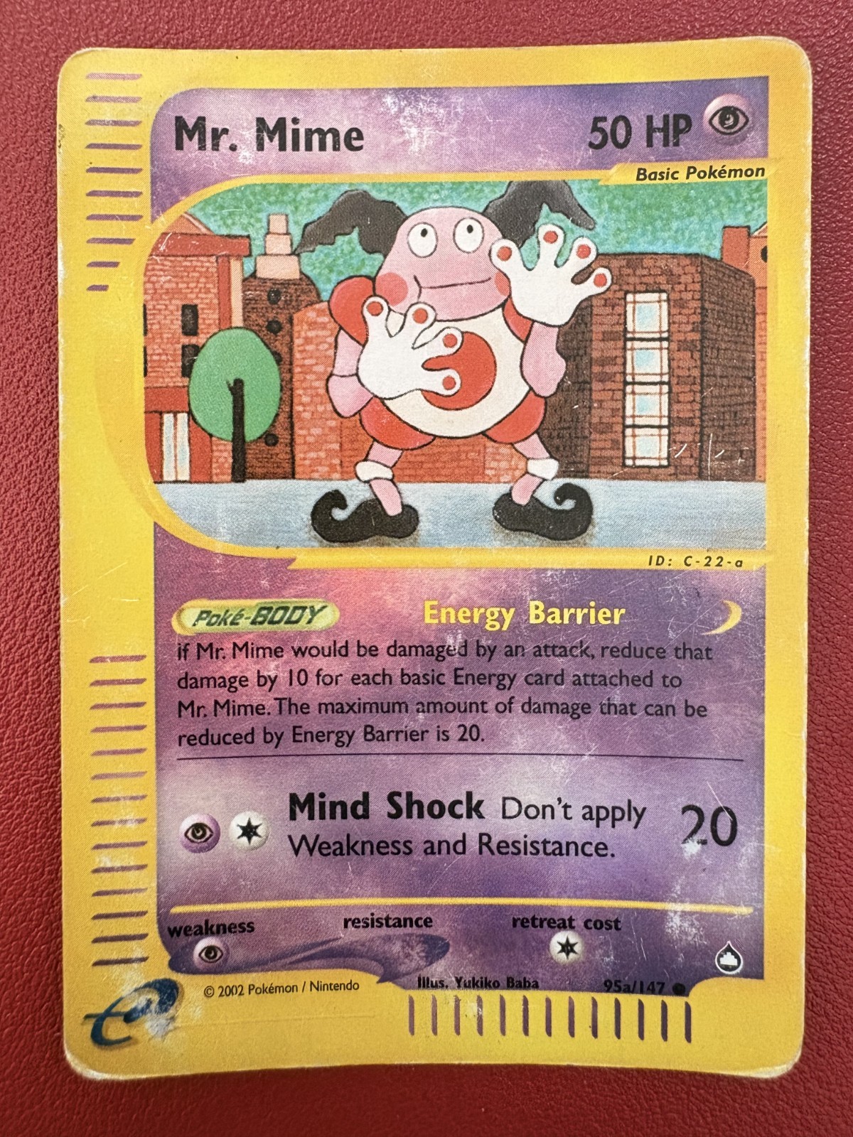 Pokemon Mr. Mime 95a/147 Aquapolis Reverse Holo WOTC Vintage 2003 HP