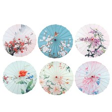 Ombrello cinese in carta oleata, parasole orientale per ragazze, costumi,