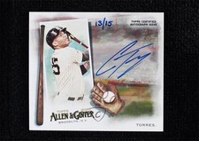 2020 Topps Allen & Ginter's N43 Boxloader 13/15 Gleyber Torres #N43A-GT Auto 0ws