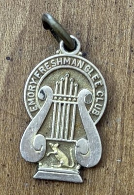 Emory University 1927 Freshman Glee Club Charm Pendant