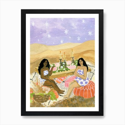 Morrocan Picnic II Art Print Framed Wall Art Poster Canvas Print Picture