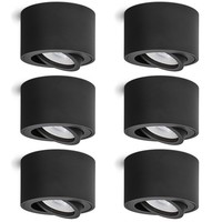 6X Smol Deckenspot Schwenkbar Modul Led 2W Warmweiß Aufbauspot Strahler Lampe