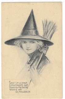 Cartolina Halloween Pink Perfection Fairman Co. "Vieni! Rompiamo..."