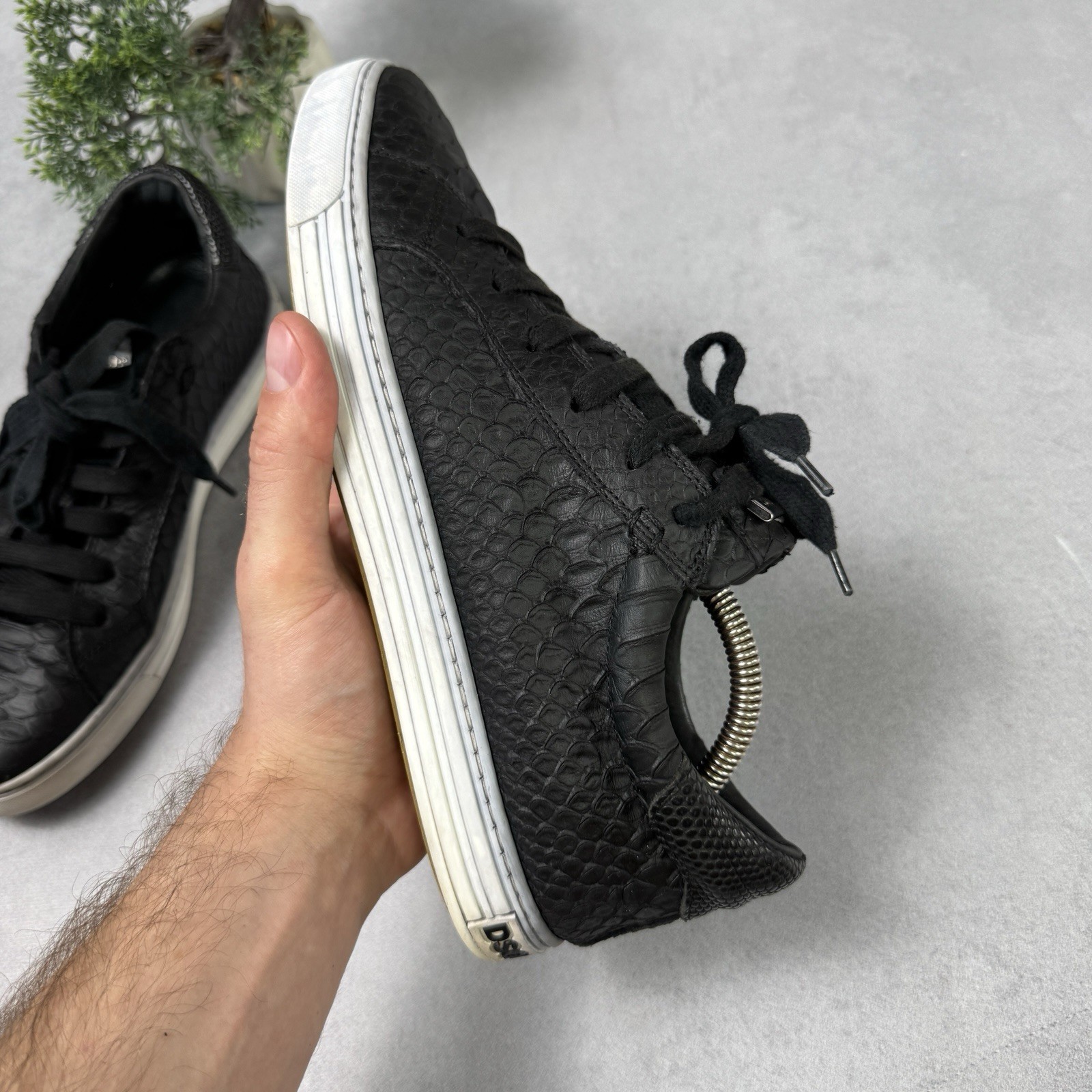 DSQUARED2 Python Textured Sneakers Black Tennis S… - image 18