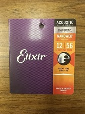 Elixir 11077 Acoustic Guitar Strings 80/20 Br...