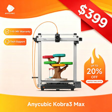 ANYCUBIC Kobra 3 Max EB Version 3D Printer 600mm/s 420x420x500mm NOT ACE Pro
