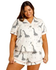 Image of Chelsea Peers Pyjama Set Short Sleeve Womens Nightwear CW1120CGRA03