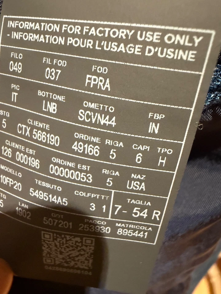 Blazer cruzado Ermenegildo Zegna 54R (talla UE) lino lana seda puño de trabajo Foto 4 de 4