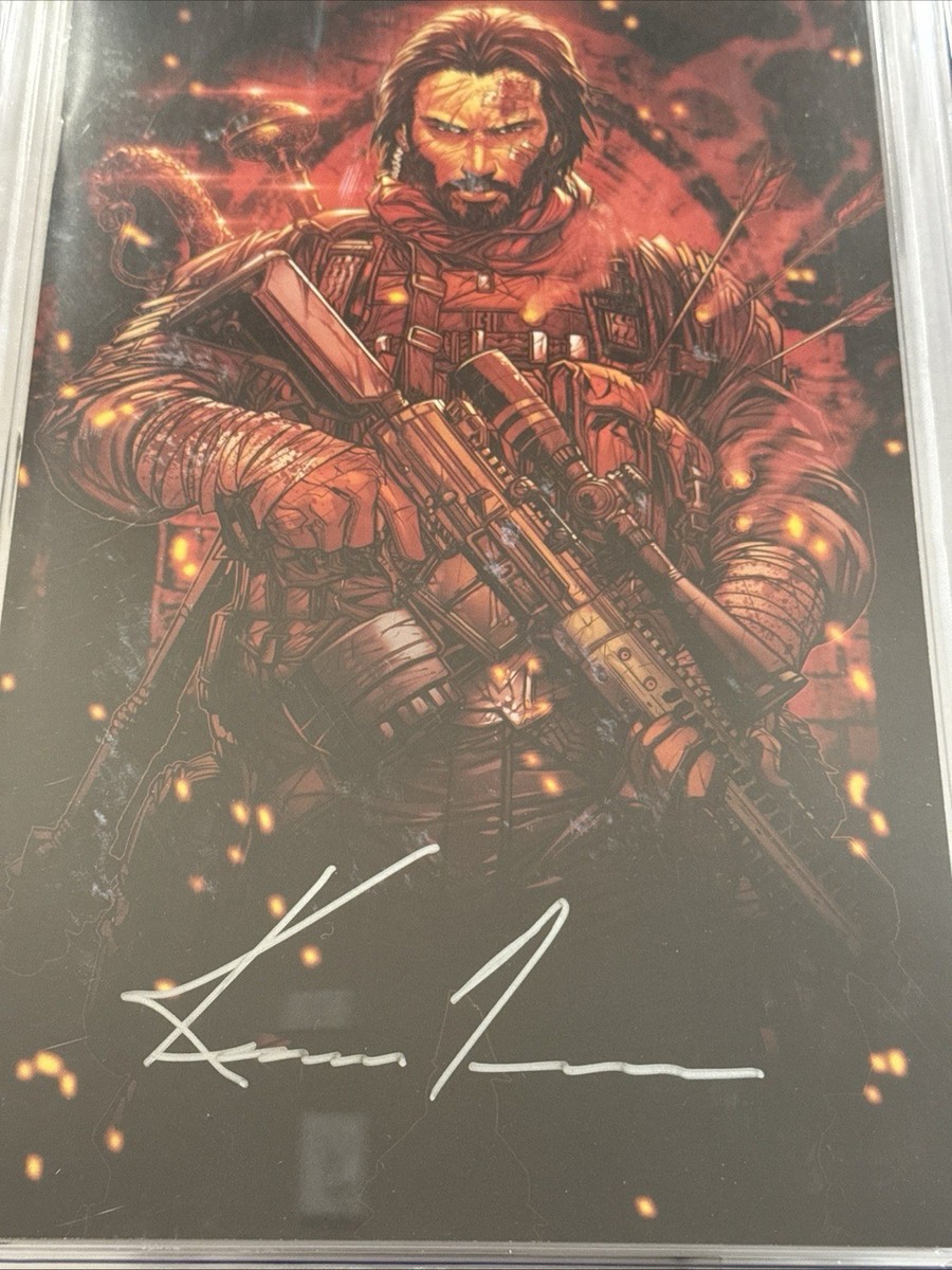 BRZRKR #1 CGC 9.8 JonBoy Meyers Signed By Keanu Reeves 1:1000 RARE