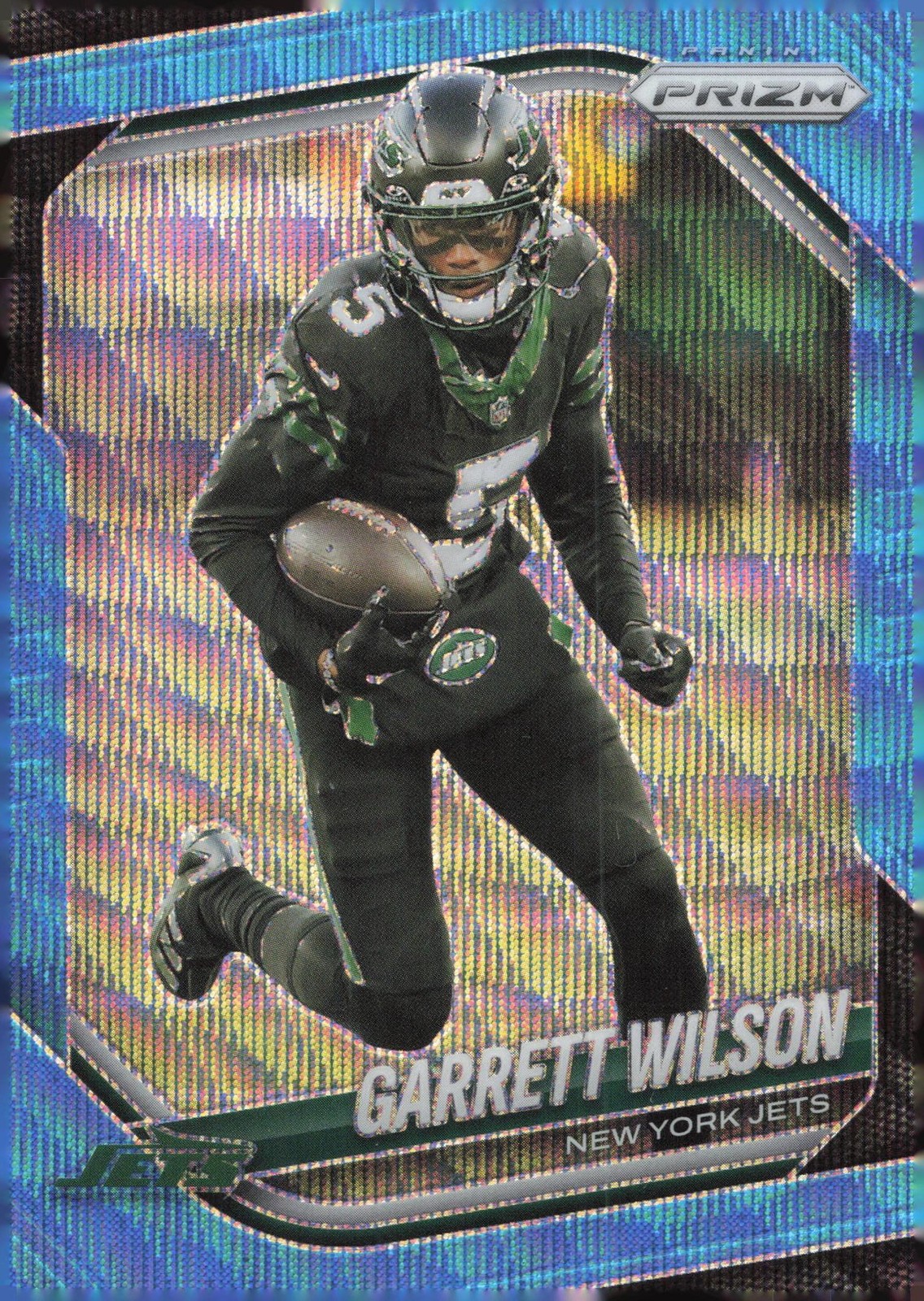 2025 Panini Prizm Garrett Wilson Blue Wave #/230 #178