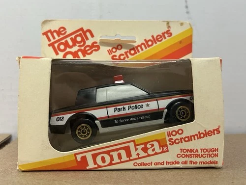 Tonka Scrambler Park Police Patrol Car Vintage 1980s Toy Vehicle Hong Kong