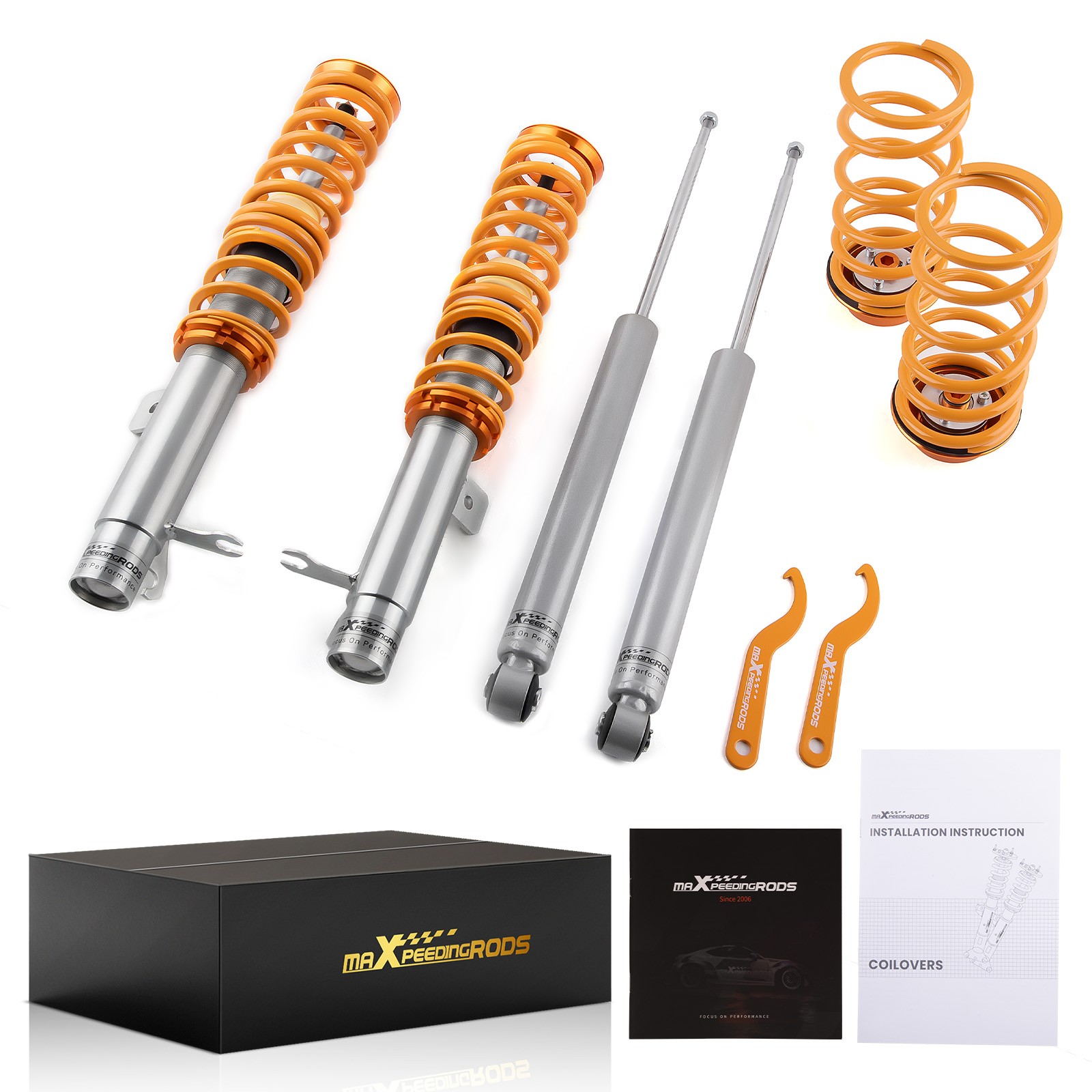 Coilovers for Ford Focus Mk1 Hatchback Saloon 1998-2007 1.4 1.6 1.8 2.0 - Image 2