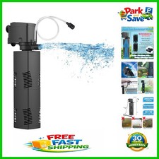 Submersible Aquarium Filter with 300GPH Flow Rate for Large Fish Tanks - Silent