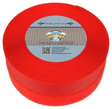 Country Brook Design® Hot Orange Sew On Hook And Loop (2 inch, 5 yards)