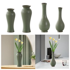 Decorative Farmhouse Vase Flower Vase Handmade Art Oriental Vase for Desktop