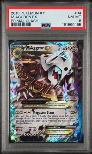 M Aggron-EX graded PSA 8 for sale on eBay