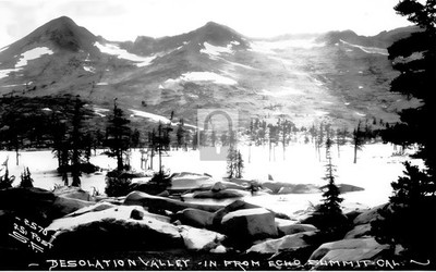Desolation Valley From Echo Summit California CA - Reprint