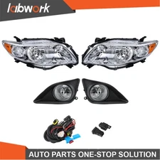 Labwork Halogen Headlight Amber Corner&Fog Lights Kits For Corolla Pair 2009-10