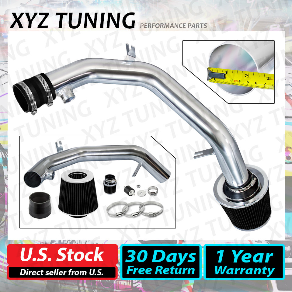 2.5" BLACK Cold Air Intake Kit System+Filter For 99-05 Golf GTi Jetta VR6 2.8L
