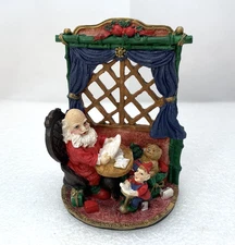 K's Collection Santa Elf Reading Letter Wish List Resin Figurine 4" Christmas