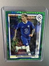 2022-23 Topps Merlin UCC Enzo Fernandez Green Mojo Rookie RC #147 /99