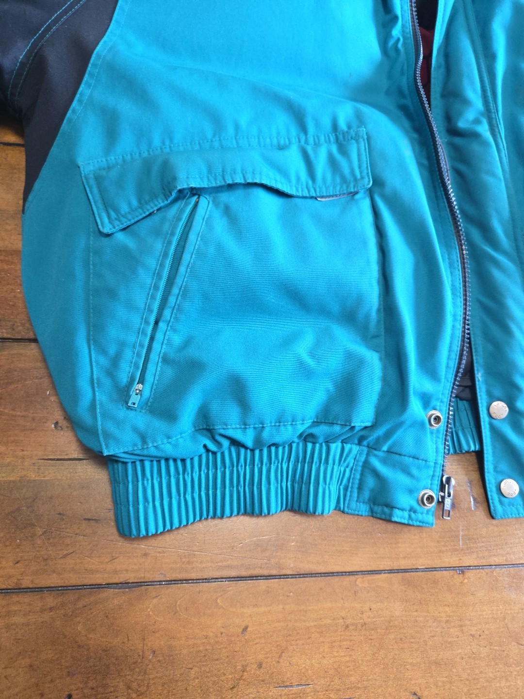 Vintage 90s London Fog Teal Puffer Jacket Men’s Large L REG Duck Down Ski Retro image 5