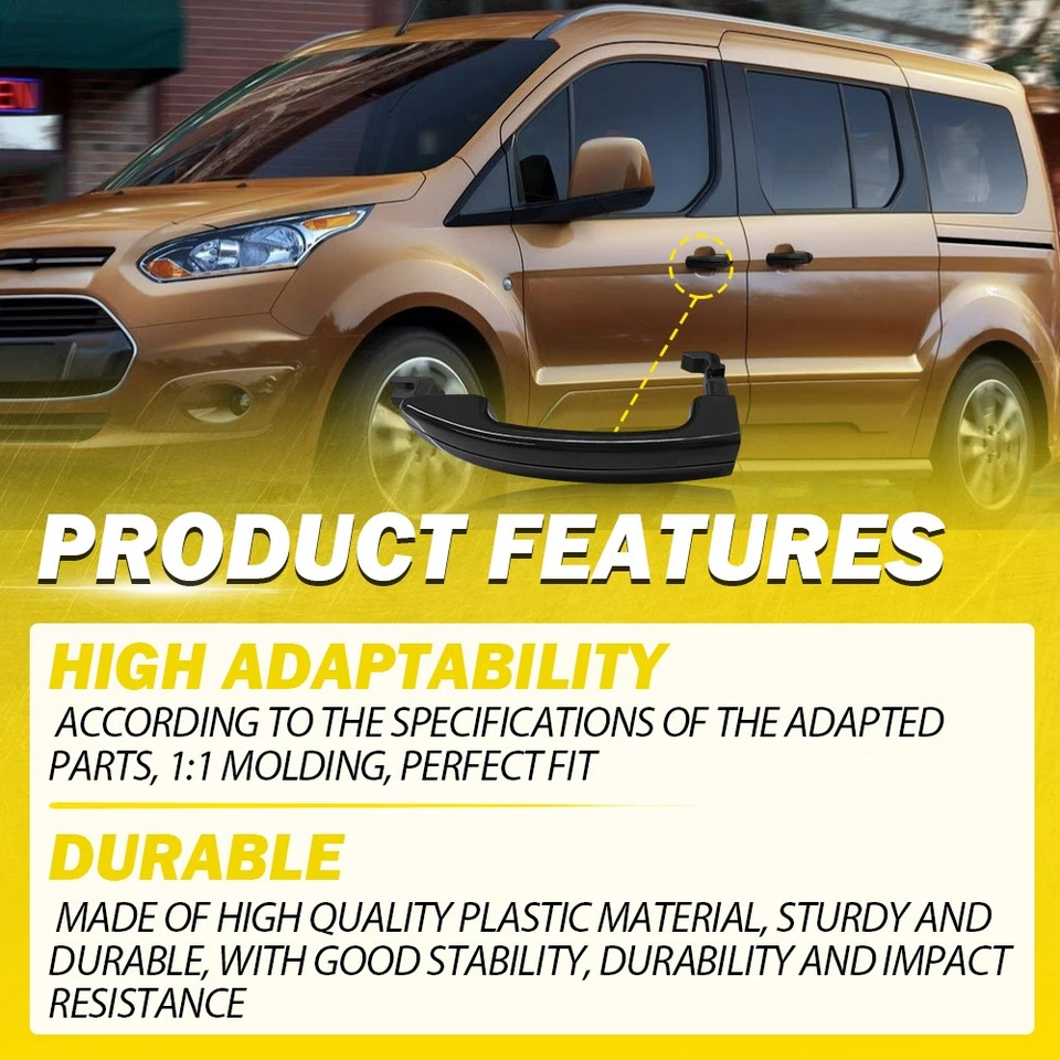 3X Exterior Door Handle For 2015-20 Ford Transit 150 250 350 Front Left Right - Image 3 of 4