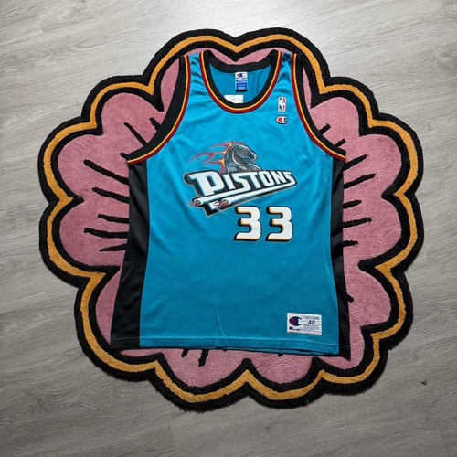 Vintage 90’s Champion Detroit Pistons Grant Hill NBA Jersey Size 48 XL - Image 1