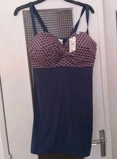 Kiabi culotte femme taille 110D bleu motif multicolore, neuf avec étiquettes