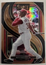 Ken Griffey Jr. 2025 Panini Select Premier Bronze Prizm #142 Reds 087/125