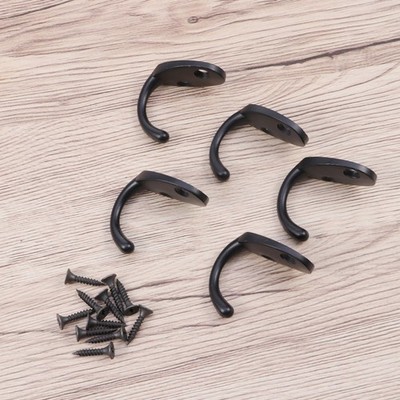 5 Pcs Handtuchhalter Wandhaken Für Die Küche Badezimmer Schwarz Kleiderhaken