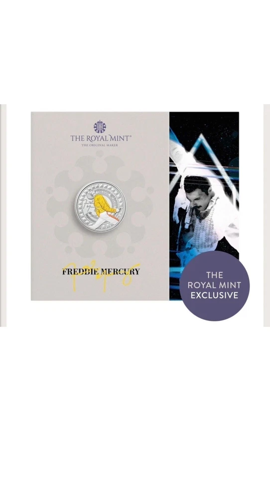 Freddie Mercury - Queen sealed £5 Coloured coin Royal Mint -Available by  5 Dec - Image 4 of 4