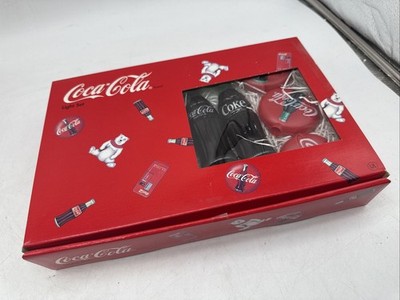 COKE COCA-COLA PATIO CHRISTMAS Lights  SET OF TEN LIGHTS  BOTTLES & Round Coke