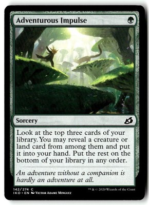 Adventurous Impulse 142 Common Ikoria: Lair of Behemoths Magic: The Gathering LP