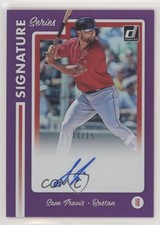 2017 Panini Chronicles Donruss Signature Series Purple 14/15 Sam Travis Auto 0c2