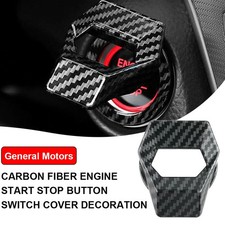 Carbon Fiber Car Engine Start Stop Push Button Switch Cover Trim Accessories Carbon Fiber Car Engine Start Stop Push Button Switch Cover Trim Accessories