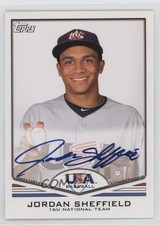 2011 Topps USA Baseball Team Auto Jordan Sheffield #USA-A38 Auto 4f5