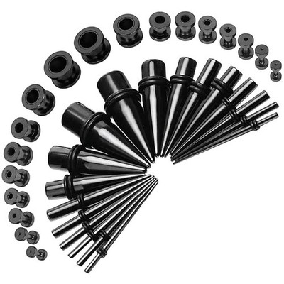Dehnstäbe Set 110mm Chirurgenstahl Tunnels Dehnstab Dehnset Taper Plugs Ohr P...