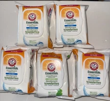 5 Pk Deodorant Towelettes Arm & Hammer Essentials 3 Clear Water 2 Simply Fresh