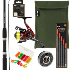 Complete Match Float fishing 10ft Rod & Reel Setup With Hooks Floats Tackle Line