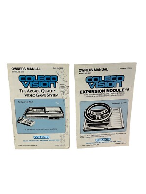Coleco Vision Expansion Module 2 Owners MANUAL ONLY Authentic Arcade lot