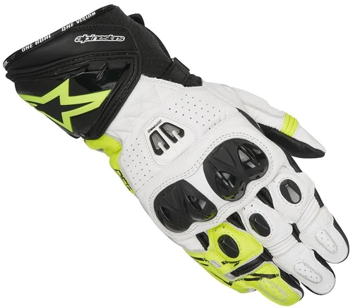 Alpinestars GP PRO R2 Fluo Yellow Glove Leather Motorcycle Race Gloves