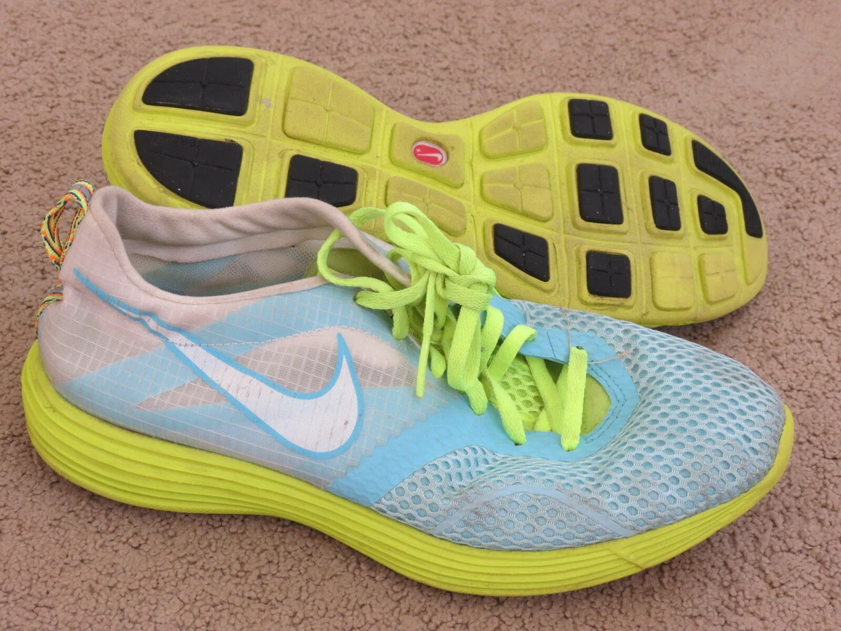 VGC Nike Lunar MTRL Lunarlon lightweight light blue lime green