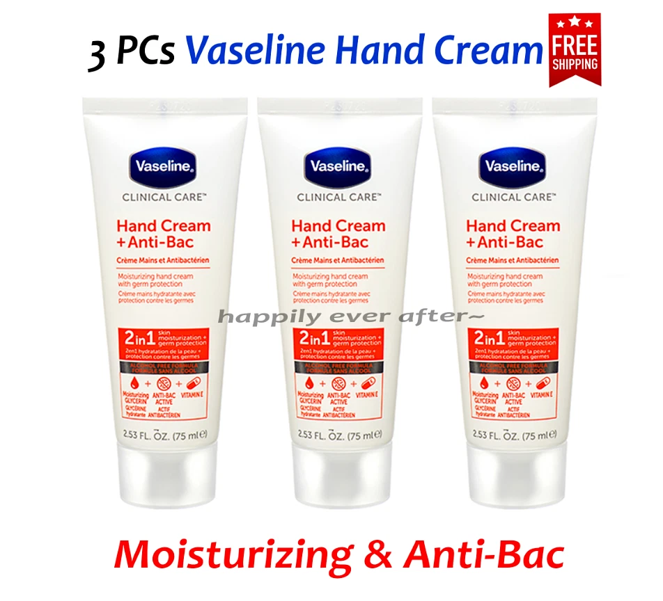 Vaseline hand 2024 cream anti bac